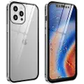 Mtp Products iPhone 12/12 Pro Magnetisk Deksel med Herdet Glass - Sølv