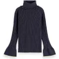 Scotch & Soda Rib Slim Fit Genser Med Høy Hals