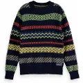Scotch & Soda Regular Fit Festive Jacquard Genser
