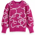 Scotch & Soda Intarsia Glitter Genser