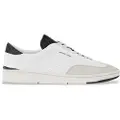 Michael Kors for man. 42F5WLFS2L Wilton Perforated leather trainers white (43.5), Flat, Laces, Casual