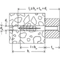 Fischer 50116, Veggplugg, Murstein, Betong, 80 mm, 1,6 cm, 10 cm, 1,2 cm