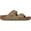 Birkenstock for woman. 1027697 Arizona Birko Flor leather sandals green (41), Flat, None, Casual
