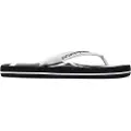 Emporio Armani unisex. XCQ004_XK196 Rubber flip flops with black logo (40), Flat, None, Casual, Beachwear