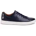 Clarks Shoes for man. 26148557 Leather trainers Un Costa Lace navy (40), Flat, Laces, Casual