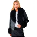 Balmohk Faux Fur Cuff Skinnjakke