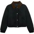 Balmohk Quilted Corduroy Collar Jakke