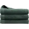 Borg Badehåndkle - 100% Myk bomull med høy absorberingsevne - 70x140 cm - Mørkegrønt badehåndkle fra danske