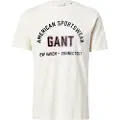 Gant for man. 2003364 Printed beige T-shirt (XXL), Casual, Cotton, Short sleeve
