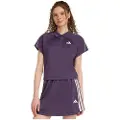 Adidas Stadium 3 Stripes Tennis Inspired Jacquard Polo Kortarmet T-skjorte