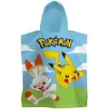 Licens Badeponcho - Myk og koselig - Pokémon - Lett og hurtigtørkende barneponcho for barn