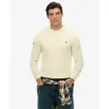 Superdry for man. M6110707A Cable Knit beige jumper (L), Casual, Cotton
