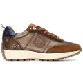 Carmela for woman. 16269901-CAMEL Leather trainers 162699 brown (35), Flat, Laces, Casual