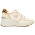 Carmela for woman. 16244402-HIELO Leather trainers 162444 white (40), 3 to 5 cm, Laces, Casual