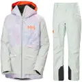 Helly Hansen Powchaser 2.0, Skijakke, Dame, Reflections AOP