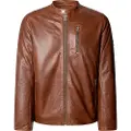 Pepe Jeans for man. PM4027178 Brown Joey Jacket (M), Casual, Leather