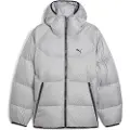 Puma Hooded Down Puffer Jacket Men, Clothing, Gray Echo, L