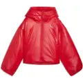 Puma Wardrobe Essentials Shiny Padded Jacket Women, Clothing, Red, M