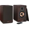 Sharp CP-SS30 - Høyttalere - 2.0-kanal - bokhylle - trådløs - Bluetooth - USB - 60 watt (Total) - brun
