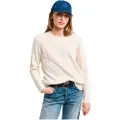Gant for woman. 4805315 Round Neck Sheeps Wool Eights Knitted Pullover white (S), Casual