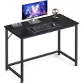 Vasagle Svart skrivebord med metallramme - 100 x 50 x 75 cm