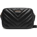 Liu Jo for woman. AF5187-E0426 Small black quilted shoulder bag (OSFA), Casual, Party, Polyester