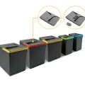 Emuca 3x15l 2x7l Søppelbøtte