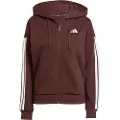 Adidas Essentials 3 Stripes Fleece Genser Med Hel Glidelås