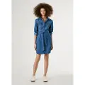 Pepe Jeans Victoria Denim Kjole Med Lange Ermer