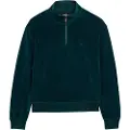 Superdry Velour Halv Glidelås Genser