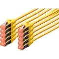 Digitus S/ftp Awg277 50 Cm Cat6 Nettverkskabel 10 Enheter