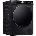 Hisense DH7S107BB, Frittstående, Frontmatet, Varme pumpe, Sort, Knapper, Rotasjon, Berøringskontroll, Riktig/Høyre
