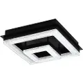 Eglo FRADELO 1 LOFT 240X240 SORT/KRYSTALL