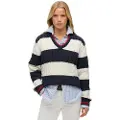 Superdry Stripe Oversized Cable Genser