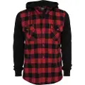 Urban Classics Hooded Ed Flanell Sweat Sleeve Skjorte