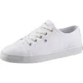 Tommy Hilfiger for woman. FW0FW06512 Essential Nautical Shoes white (37), 1 to 3 cm, Laces, Casual