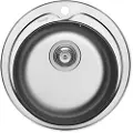 Pyramis Rustfritt Stål Sølv Kiba 1b 100053801 Vask 1 Kum Diameter 48.5 Cm