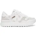 GUESS for woman. FLPVI3LEL12 Shoes Vinsa3 white (39), Flat, Laces, Casual