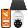ORLLO IP-kamera Trådløst 4G LTE roterbart IP-kamera med solcellepanel TZ1 PRO