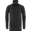 Fristads T-shirt 127357 3 funk sort hø hals 2XL