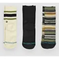 Stance Icon Mixed Kids Crew 3 Pack Kids Sokker grønn