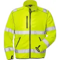 Fristads Høy synlighet softshelljakke cl 3 4840 SSL Hi-Vis Gul XL