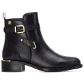 Carmela for woman. 16247501-NEGRO Leather ankle boots 162475 black (41), Flat, Zip, Casual