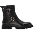 Carmela for woman. 16259101-NEGRO Leather ankle boots 162591 black (35), Flat, Zip, Casual
