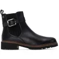 Carmela for woman. 16249102-NEGRO Leather ankle boots 162491 black (35), 1 to 3 cm, Zip, Casual