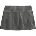 Superdry Pinstripe Pleat Mini Kort Skjørt