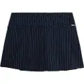 Superdry Pinstripe Pleat Mini Kort Skjørt