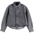 Scotch & Soda Washed Black Denim Overskjorte