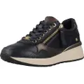 Carmela for woman. 16244207-NAVY Leather Sneakers 162442 navy (41), Flat, 1 to 3 cm, Zip, Casual