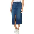 Pepe Jeans Midi Denim Høy Midje Midi-skjørt